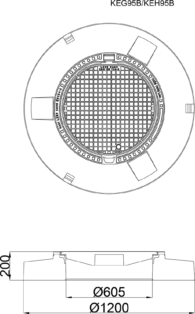 Poklop KEG95B