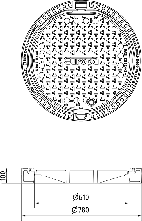 Poklop KDR94B