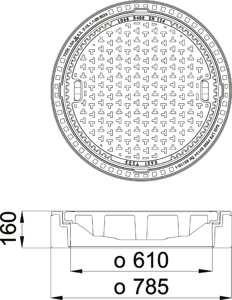 Poklop KDT68