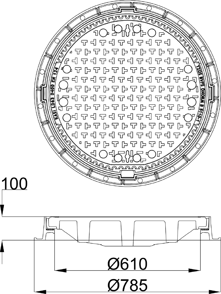 Poklop KDK63