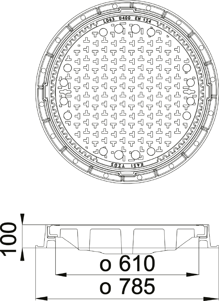 Poklop KDL63