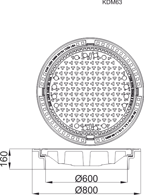 Poklop KDM63