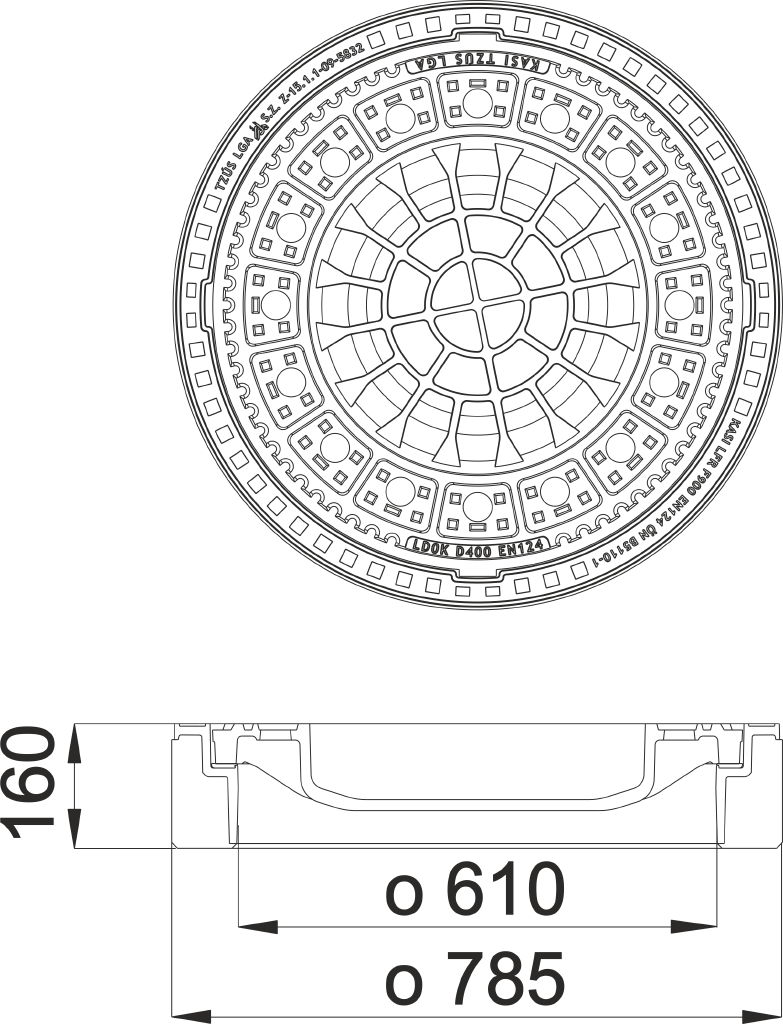 Poklop KDQ2P