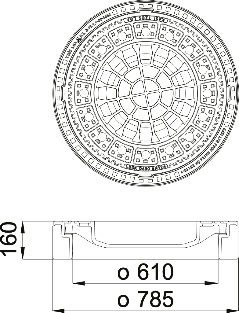 Poklop KDTE2P