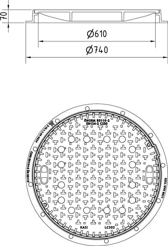 Poklop KCLR04