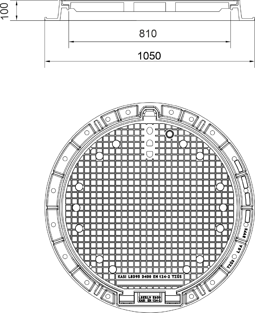 Poklop K8DL96C