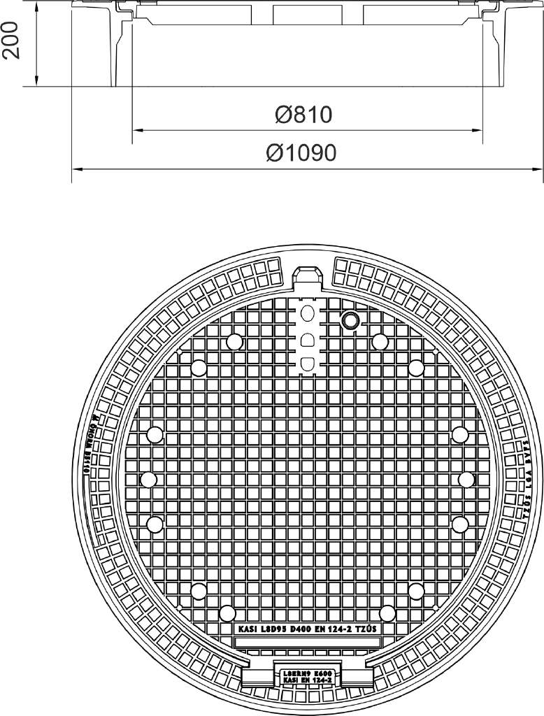 Poklop K8DM96C