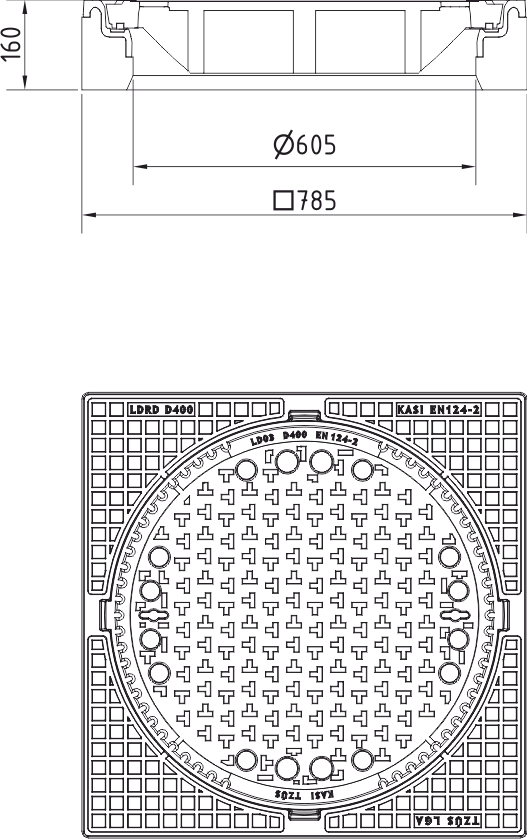 Poklop KDD23