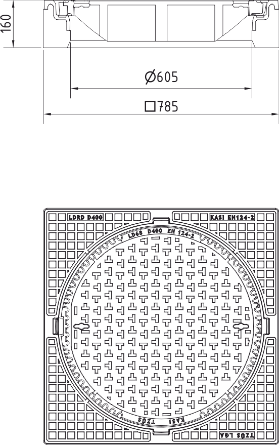 Poklop KDD68
