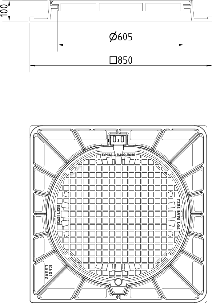 Poklop KEY98