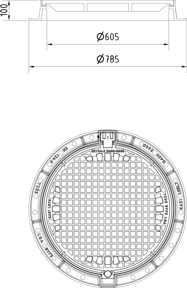 Poklop KEL76