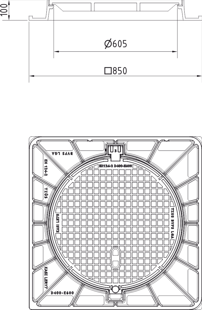 Poklop KEY7S