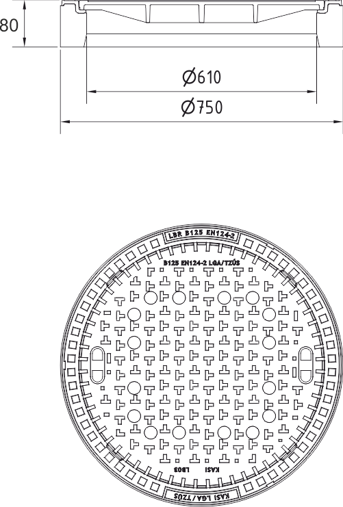 Poklop KBB804C