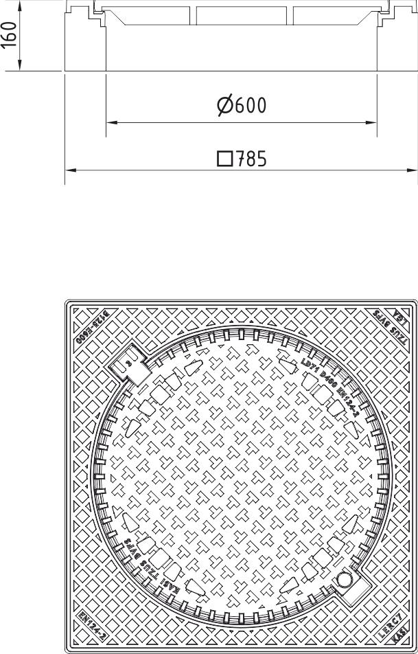 Poklop KDC74